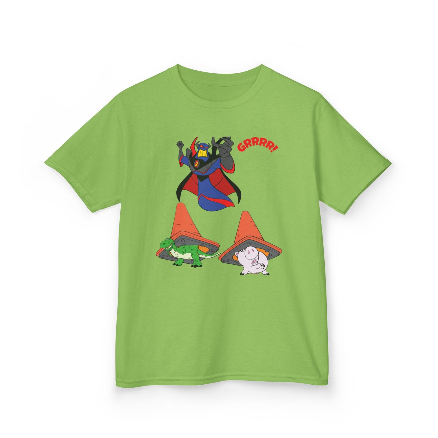 Kids Cartoon Battle Tee - Fun & Unique Grrr! Design
