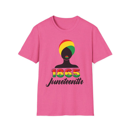 Juneteenth Celebration T-Shirt, Black History Month Tee, Unisex Softstyle Shirt, 1865 Juneteenth Shirt, African American Pride Top