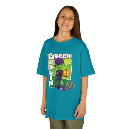Kids Green Goblin Tee - Fun Halloween T-Shirt for Kids