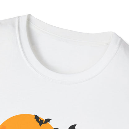 Spooky Halloween T-Shirt, Unisex Softstyle Tee, Pumpkin and Haunted House Design, Fun Fall Shirt, Perfect for Halloween Parties, Trick [...]