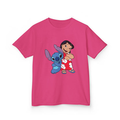 Kids Hawaiian Style T-Shirt with Stitch and Lilo