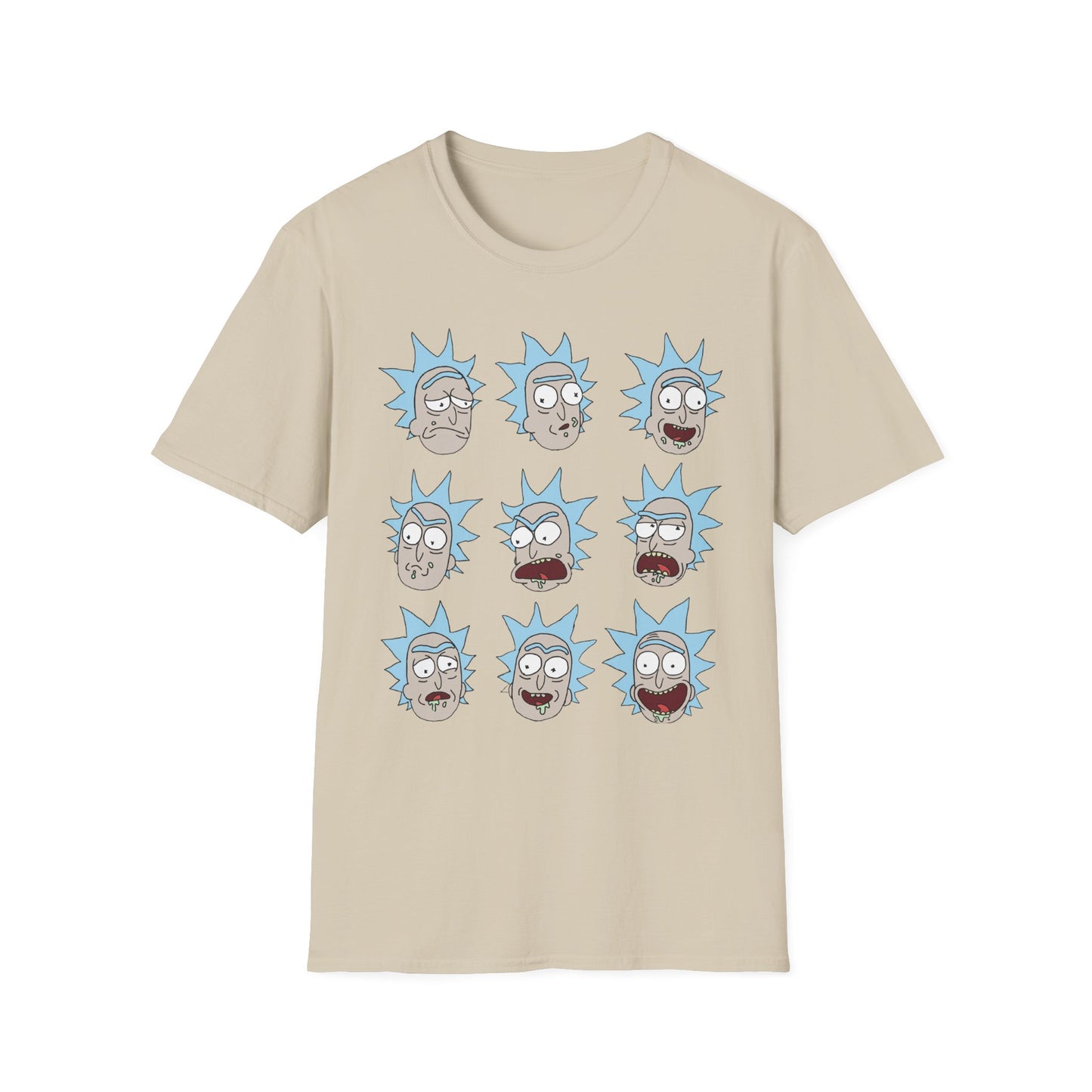 Rick and Morty Unisex Softstyle T-Shirt - Fun Cartoon Design for Fans