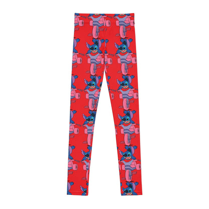 Playful Youth Leggings, Fun Activewear for Kids, Colorful Workout Pants, Gift for Young Athletes, Kids Leggings with Cartoon Design