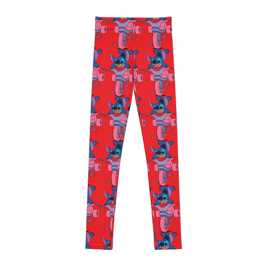 Playful Youth Leggings, Fun Activewear for Kids, Colorful Workout Pants, Gift for Young Athletes, Kids Leggings with Cartoon Design