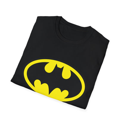 Batman Logo Unisex Softstyle T-Shirt | Fun Graphic Tee for Fans | Perfect Gift for Birthdays, Comic Con, Halloween