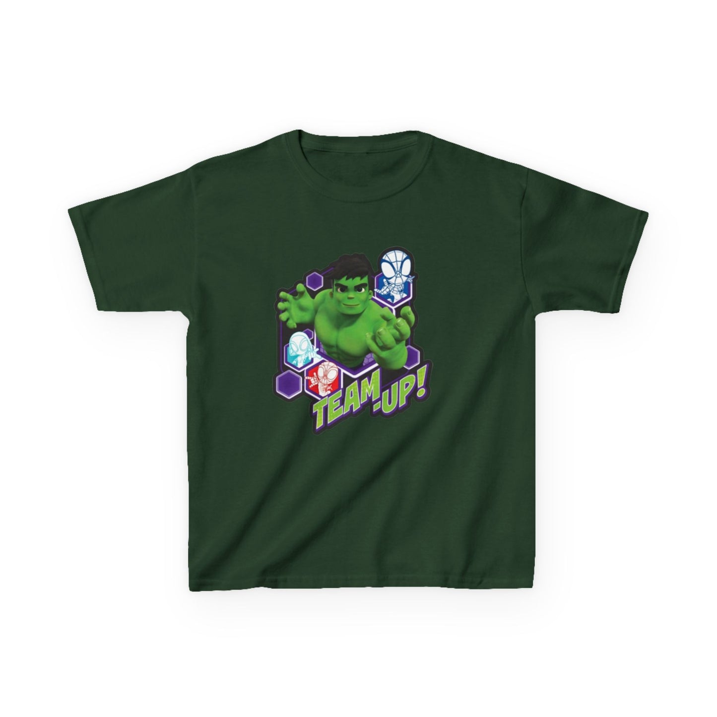 Hulk Team Up Kids Tee, Superhero Shirt, Fun Cotton Tee, Birthday Gift, Team Up T-Shirt, Kids Party Apparel