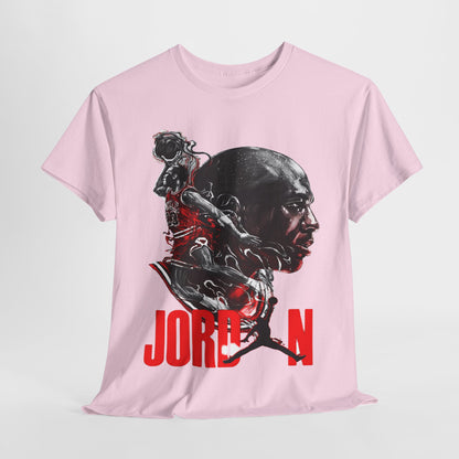 Jordan Inspired Unisex Heavy Cotton Tee - Retro Style Graphic Shirt