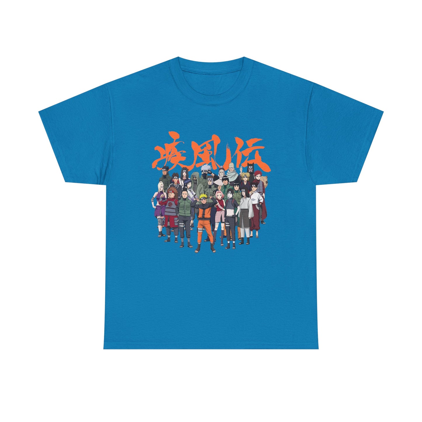 Anime Heroes Unisex Heavy Cotton Tee - Perfect for Fans and Casual Wear