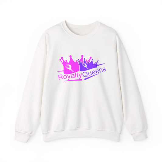 Royalty Queens Crewneck Sweatshirt — Pink & Purple Crown Graphic