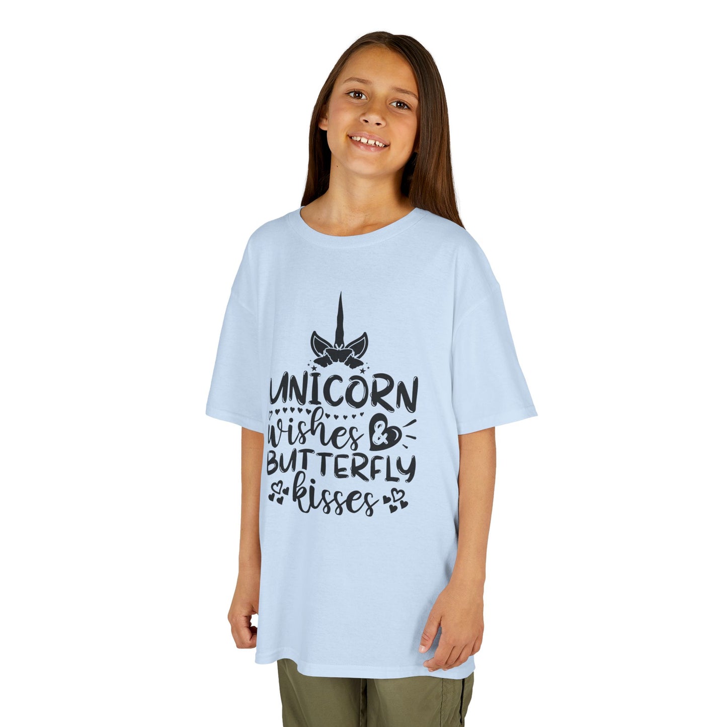 Unicorn Wishes Kids Tee - Adorable Heavy Cotton T-Shirt for Magical Moments
