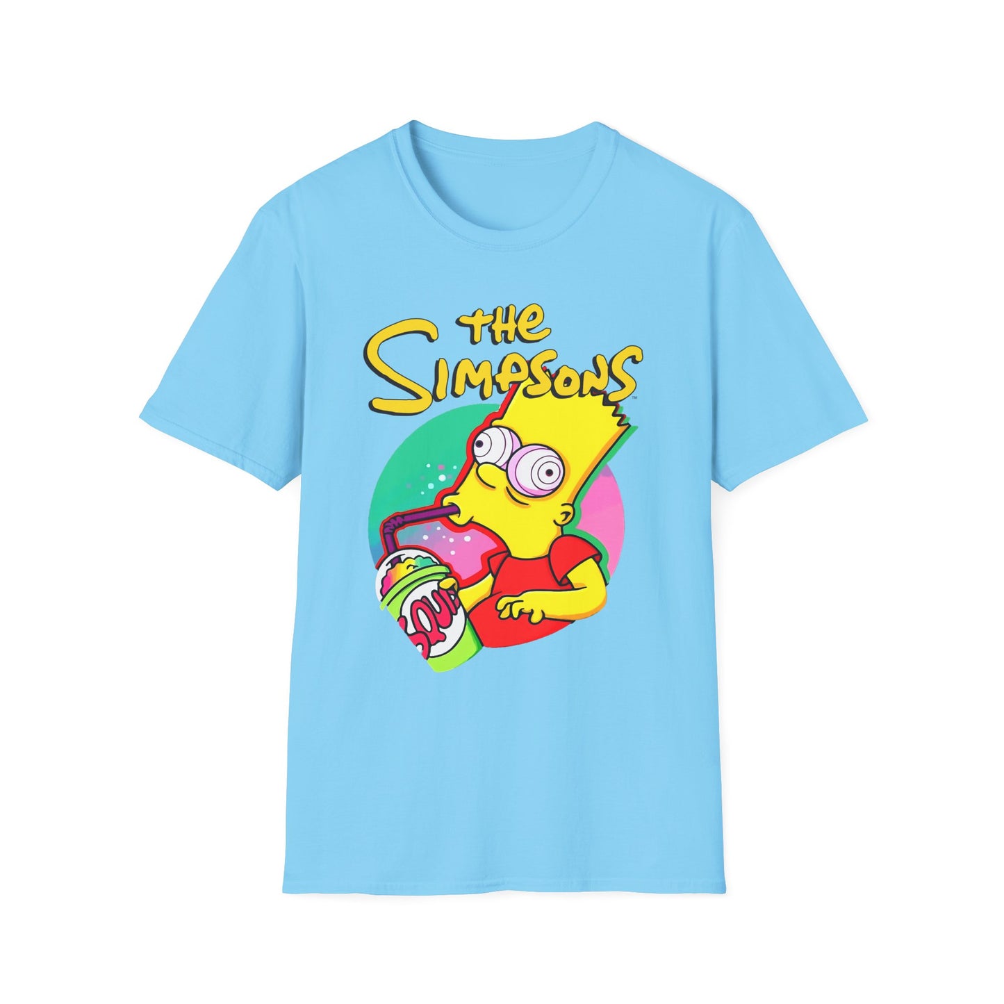 Funny Bart Simpson Unisex Softstyle T-Shirt - Retro Cartoon Tee