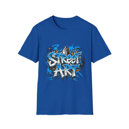 Street Art T-Shirt | Unisex Softstyle Tee, Graffiti Shirt, Urban Vibe Apparel, Casual Streetwear, Gift for Art Lovers