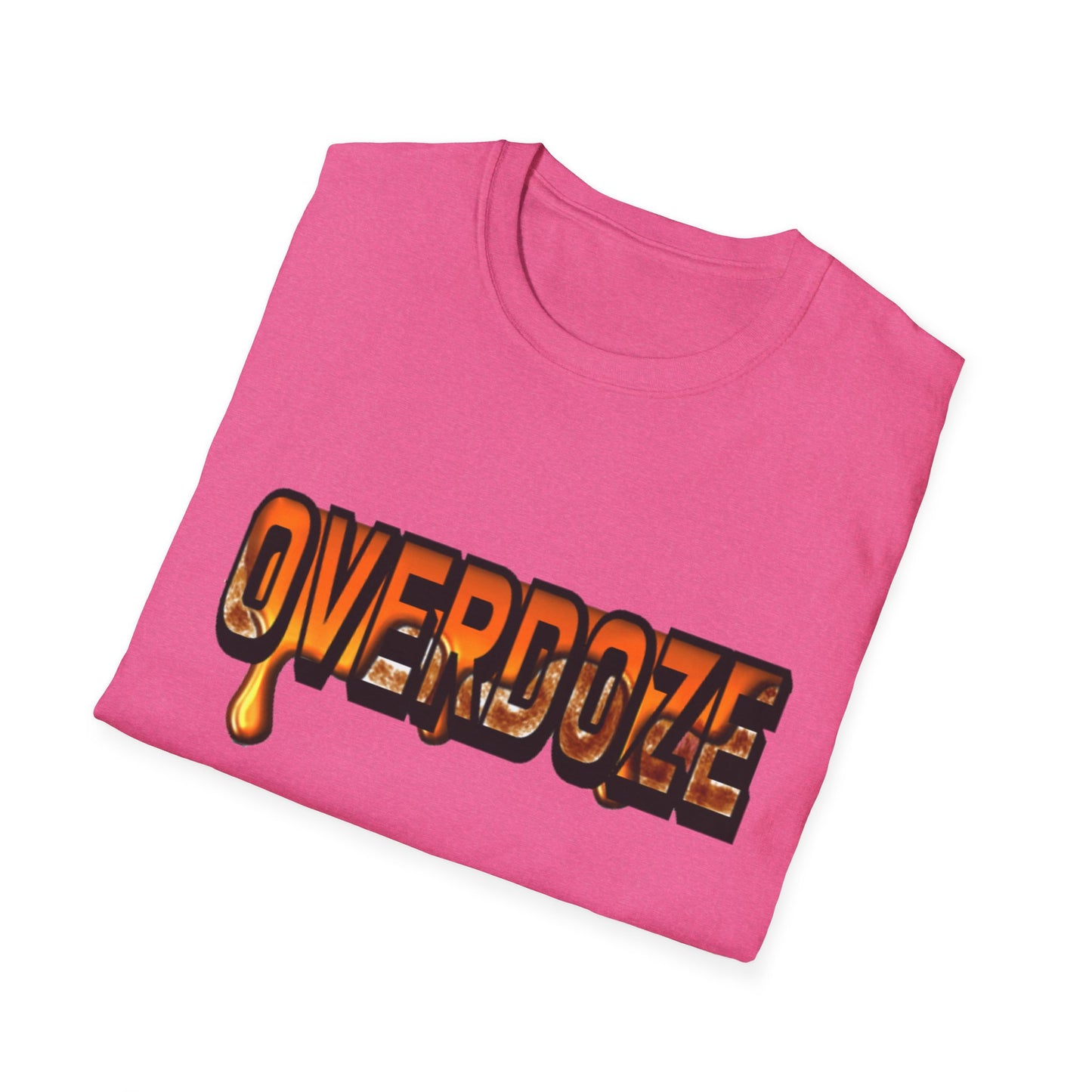 Street Style Unisex T-Shirt with 'OVERDOZE' Graphic