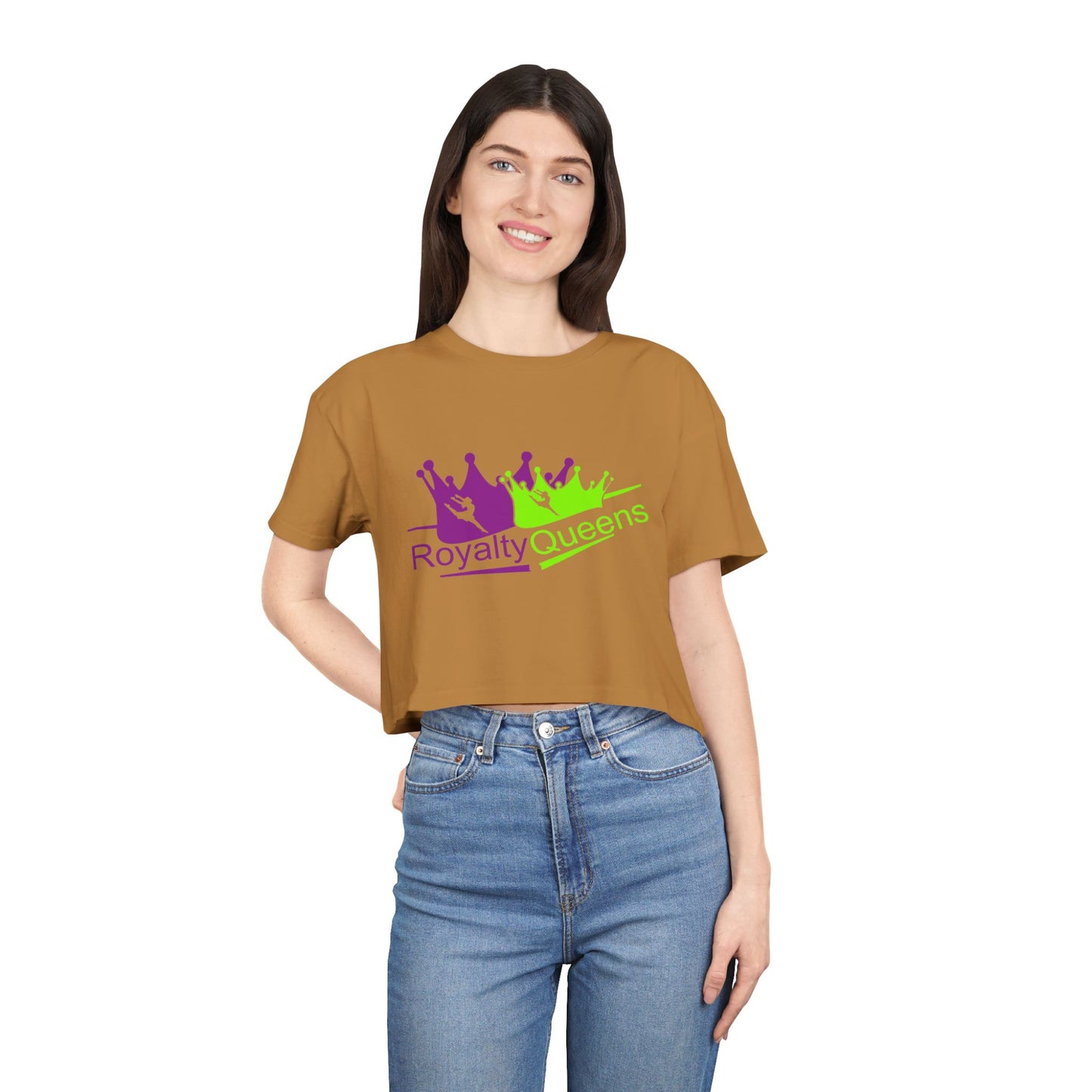 Royalty Queens Graphic Women's Crop Tee, Trendy Top, Gift for Her, Summer Outfit, Casual Wear, Birthday Gift