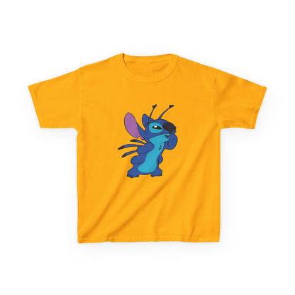 Kids Cotton Tee - Cute Stitch Design for Fun Adventures