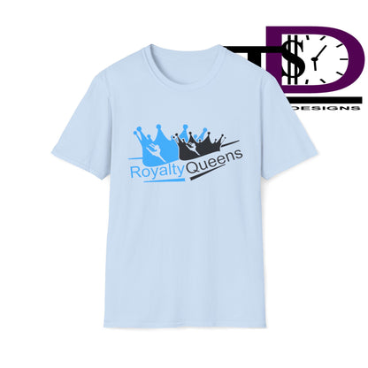 Royalty Queens Unisex Softstyle T-Shirt, Casual Tee, Gift for Queens, Birthday Shirt, Empowerment Apparel, Everyday Wear