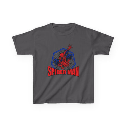 Kids Spider-Man Heavy Cotton Tee, Superhero Shirt, Marvel Tee for Boys, Birthday Gift, Comic-themed Apparel, Playwear