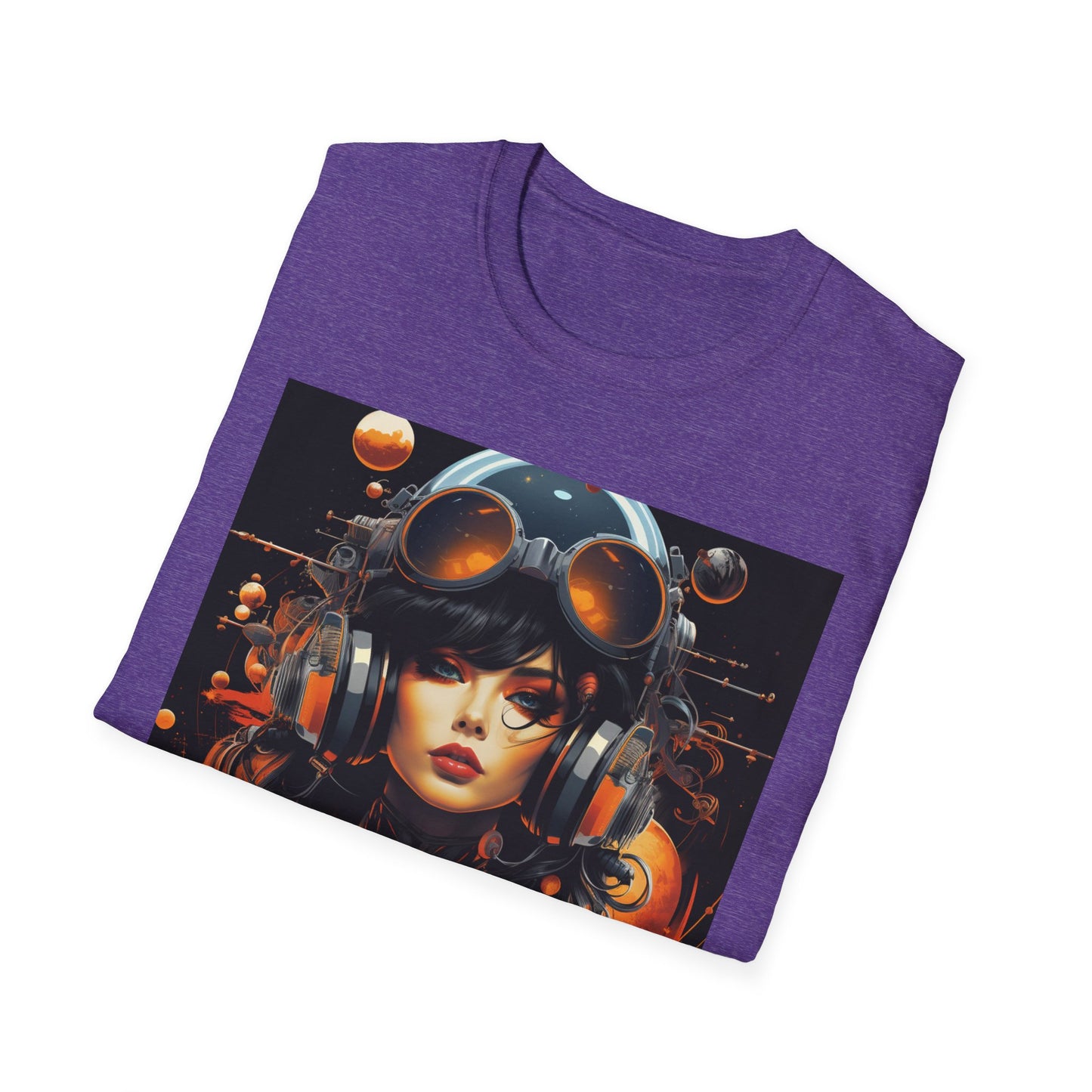 Bold Graphic Unisex T-Shirt - Retro Space Girl Design