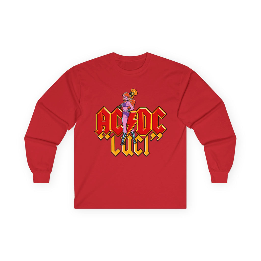 AC/DC Luci Long Sleeve Tee — Retro Rock Band Graphic Shirt