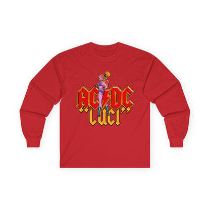 AC/DC Luci Long Sleeve Tee — Retro Rock Band Graphic Shirt
