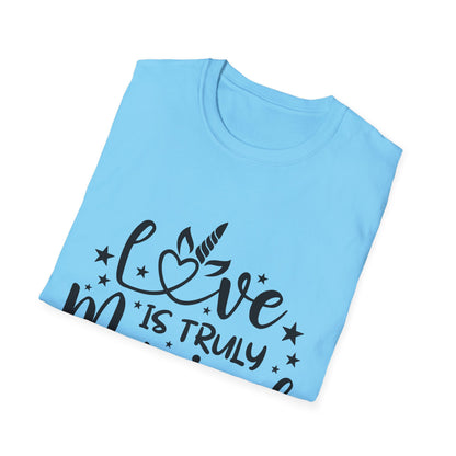 Love is Truly Magical Unisex Softstyle T-Shirt - Cute Gift for Couples and Celebrations