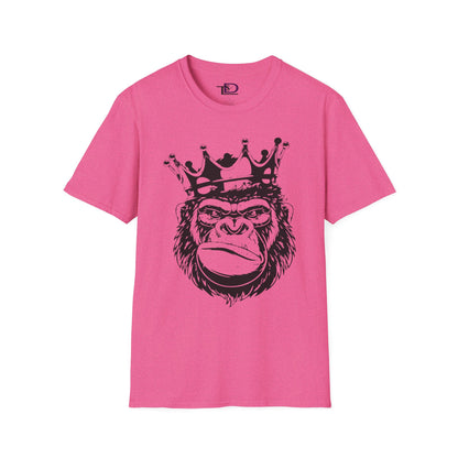 King Status Gorilla T-Shirt | Unisex Softstyle Tee for Casual Wear