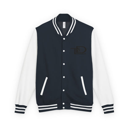 Trendy Unisex Heavyweight Letterman Jacket with Art Design