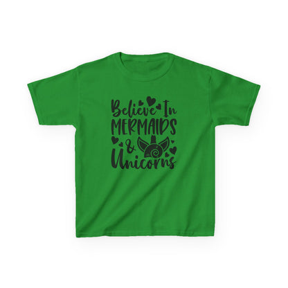 Kids Heavy Cotton™ Tee - Believe in Mermaids & Unicorns T-Shirt