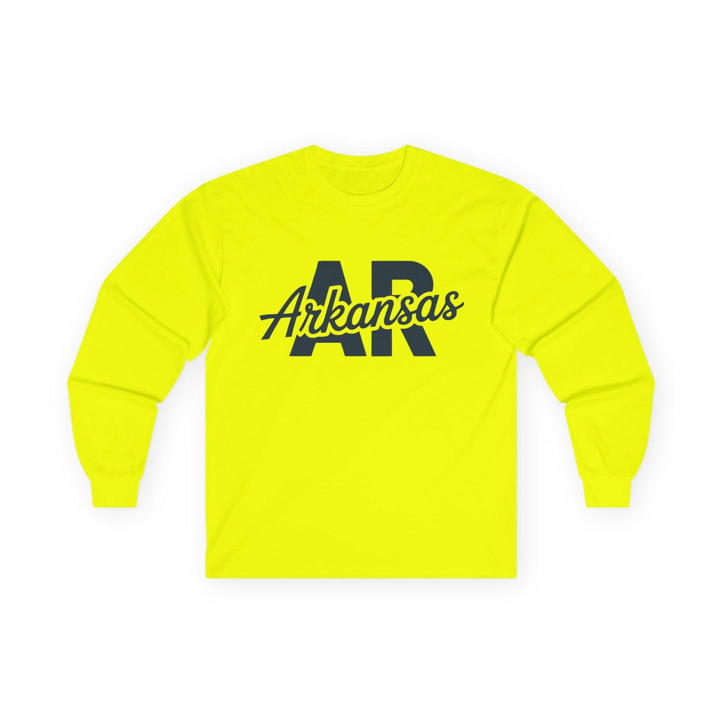 Arkansas AR Script Long Sleeve Tee