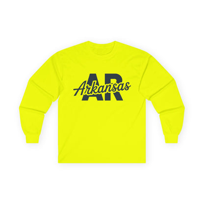 Arkansas AR Script Long Sleeve Tee