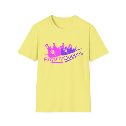 Royalty Queens Unisex Softstyle T-Shirt, Feminist Apparel, Birthday Gift, Casual Wear, Empowerment Tee, Queen Vibes