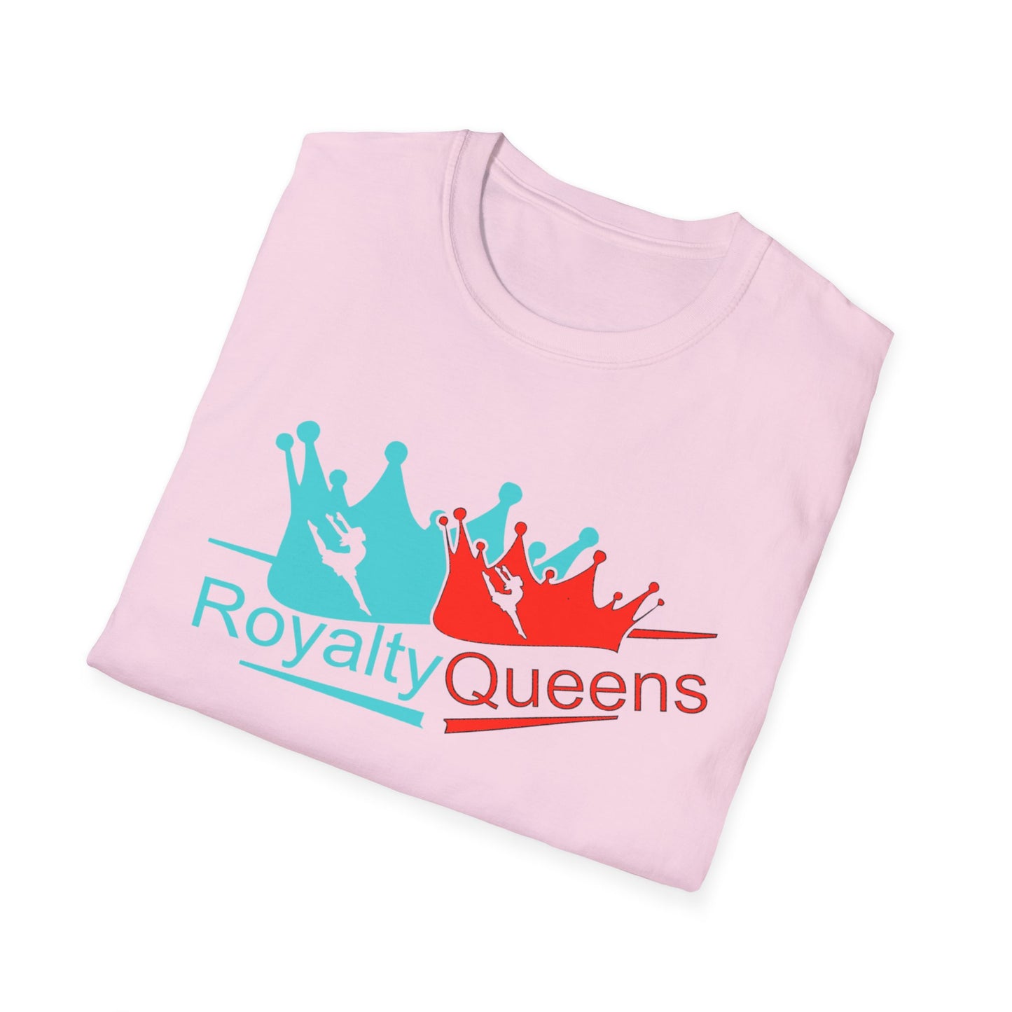 Royalty Queens Unisex T-Shirt, Softstyle Tee for Girls, Crown Graphic, Birthday Gift, Queen's Day Celebration, Casual Wear