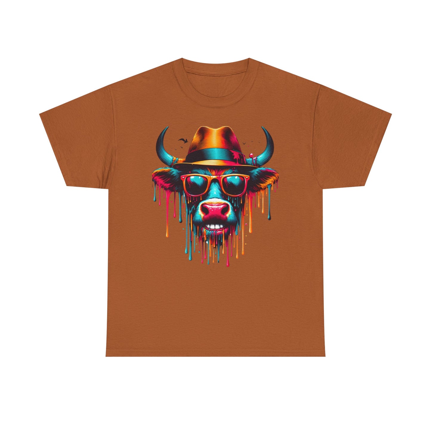 Cool Cow Graphic Unisex Heavy Cotton Tee - Fun Party T-Shirt