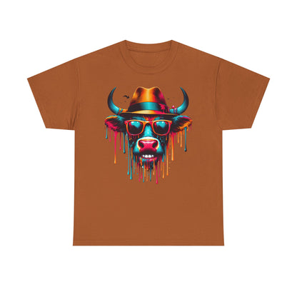 Cool Cow Graphic Unisex Heavy Cotton Tee - Fun Party T-Shirt