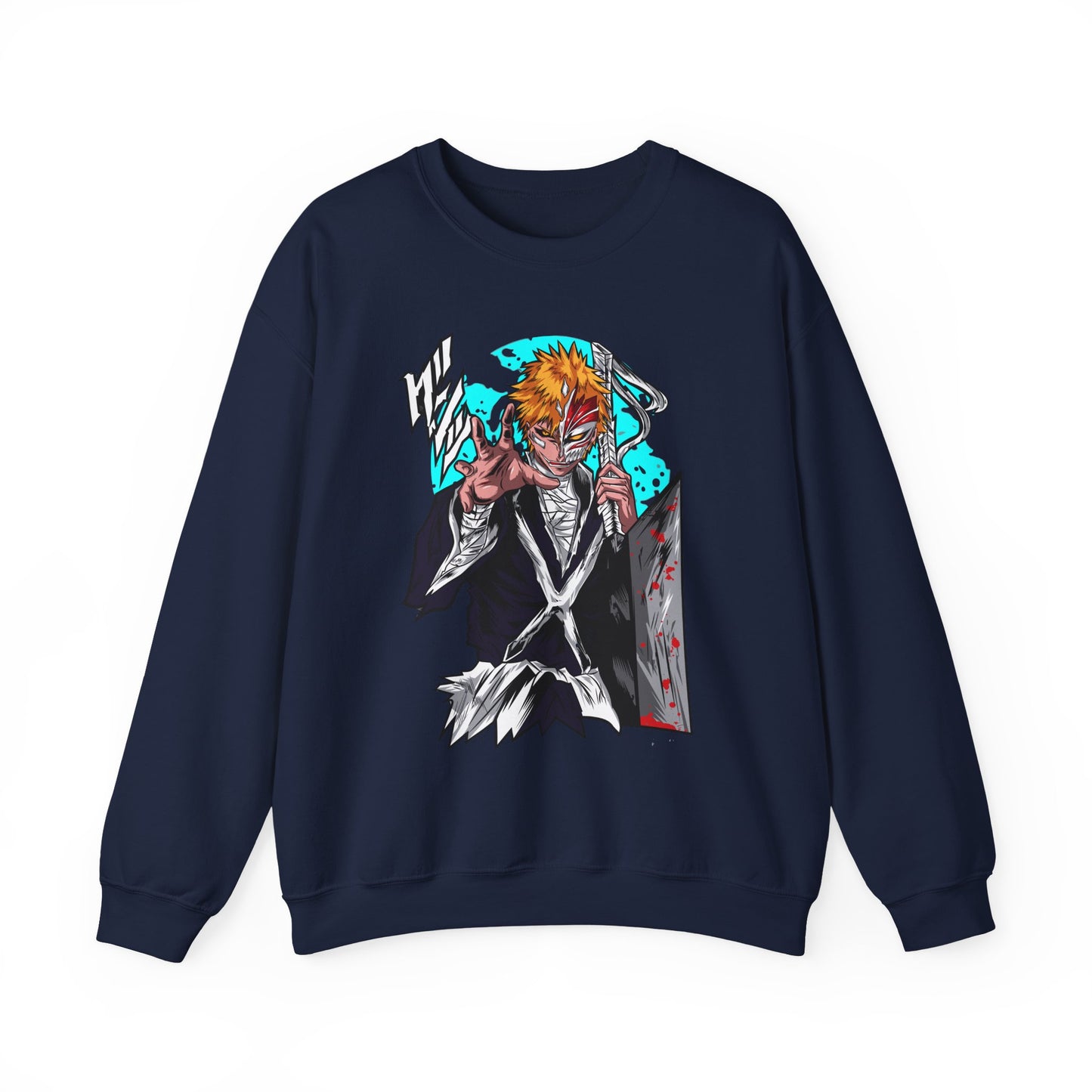 Anime Demon Slayer-Inspired Crewneck Sweatshirt — Ichigo-Style Character Art