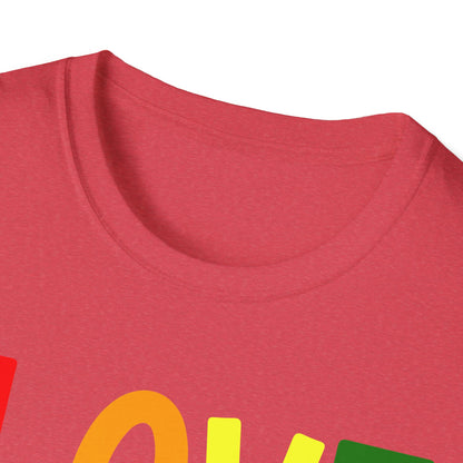 Love Has No Gender Unisex T-Shirt, LGBTQ+ Pride Tee, Comfort Fit Shirt, Gift for Allies, Inclusivity Apparel, Birthday Celebration Top