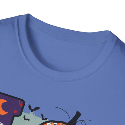 Halloween Love T-Shirt | Unisex Softstyle Tee for Fall | Spooky Season Apparel | Cute Halloween Shirt | Gift for Ghost Lovers