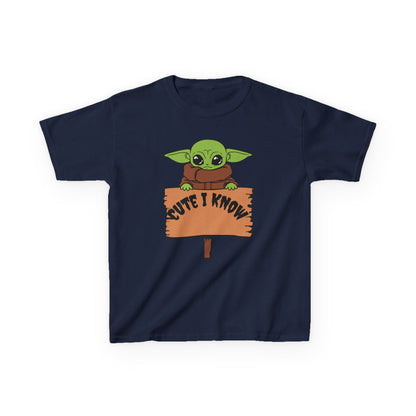 Cute Baby Alien Kids Tee - "Cute I Know" Design for Trendy Kids