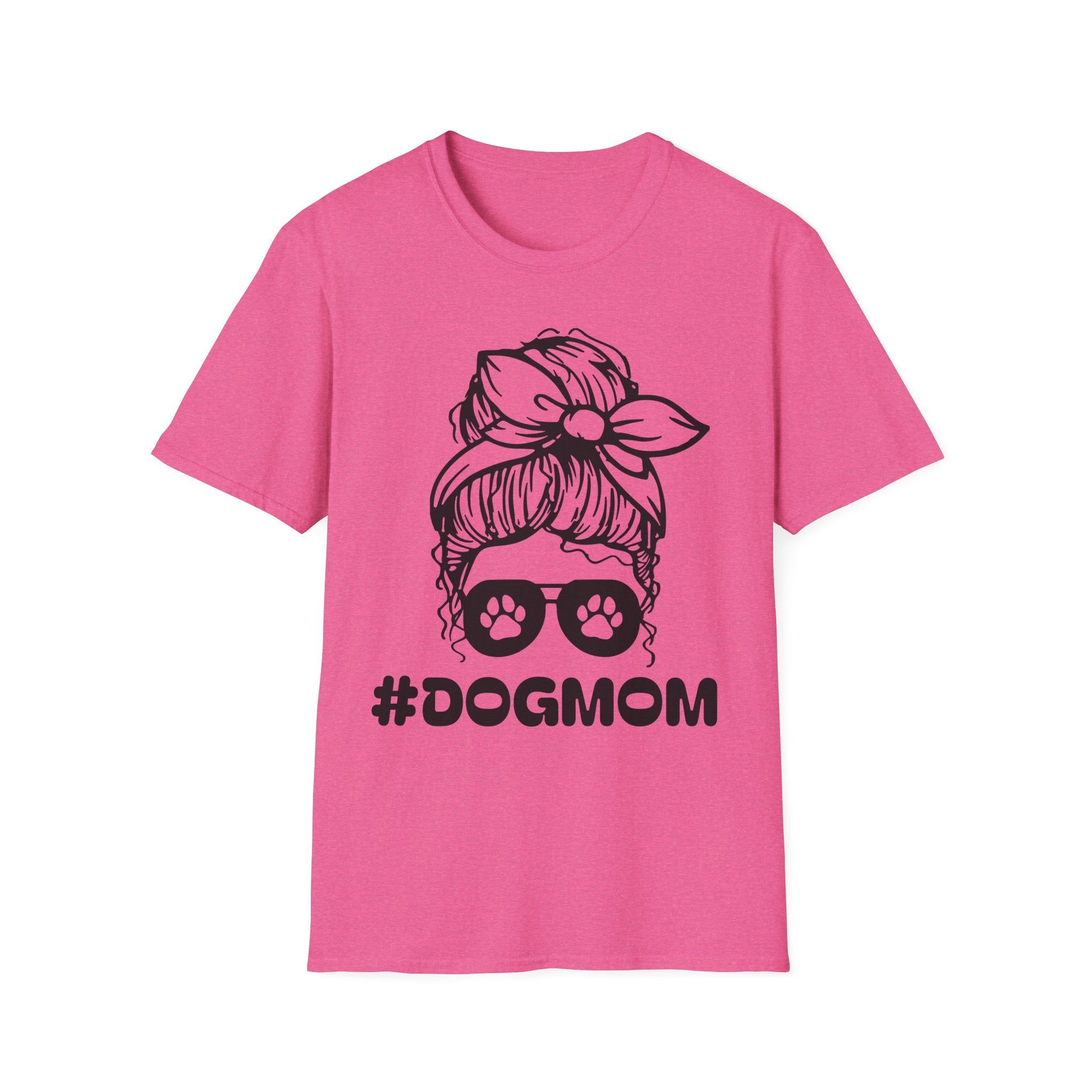 #DogMom Unisex Softstyle T-Shirt - Perfect Gift for Pet Lovers