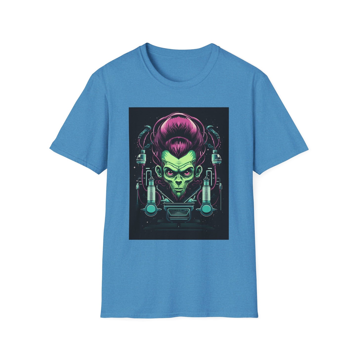 Cosmic Sci-Fi Graphic T-Shirt - Unisex Softstyle