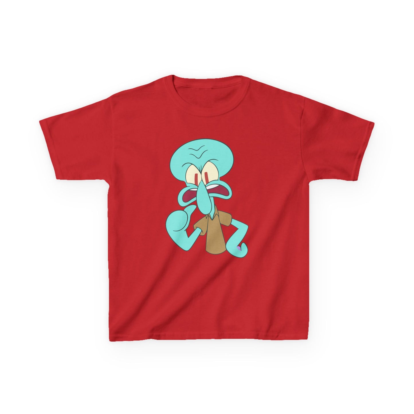 Squidward Kids T-Shirt, Fun Cartoon Tee, Gift for Kids, Summer Wear, Back to School, Birthday Gift, Playful Tee