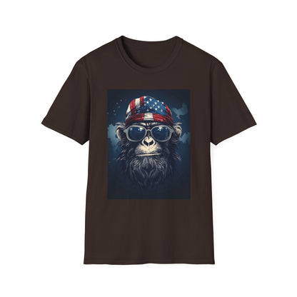 Cool Monkey Graphic T-Shirt, Fun Animal Tee, Summer Casual Wear, Unique Gift for Animal Lovers, Trendy Fashion for All