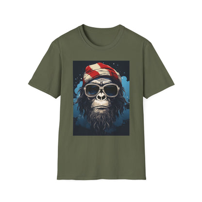 Cool Gorilla Graphic Tee, Fun Casual Wear, Perfect for Gifts, Chill Vibes, Great for Parties, Everyday Style, Unique Fashion Statement