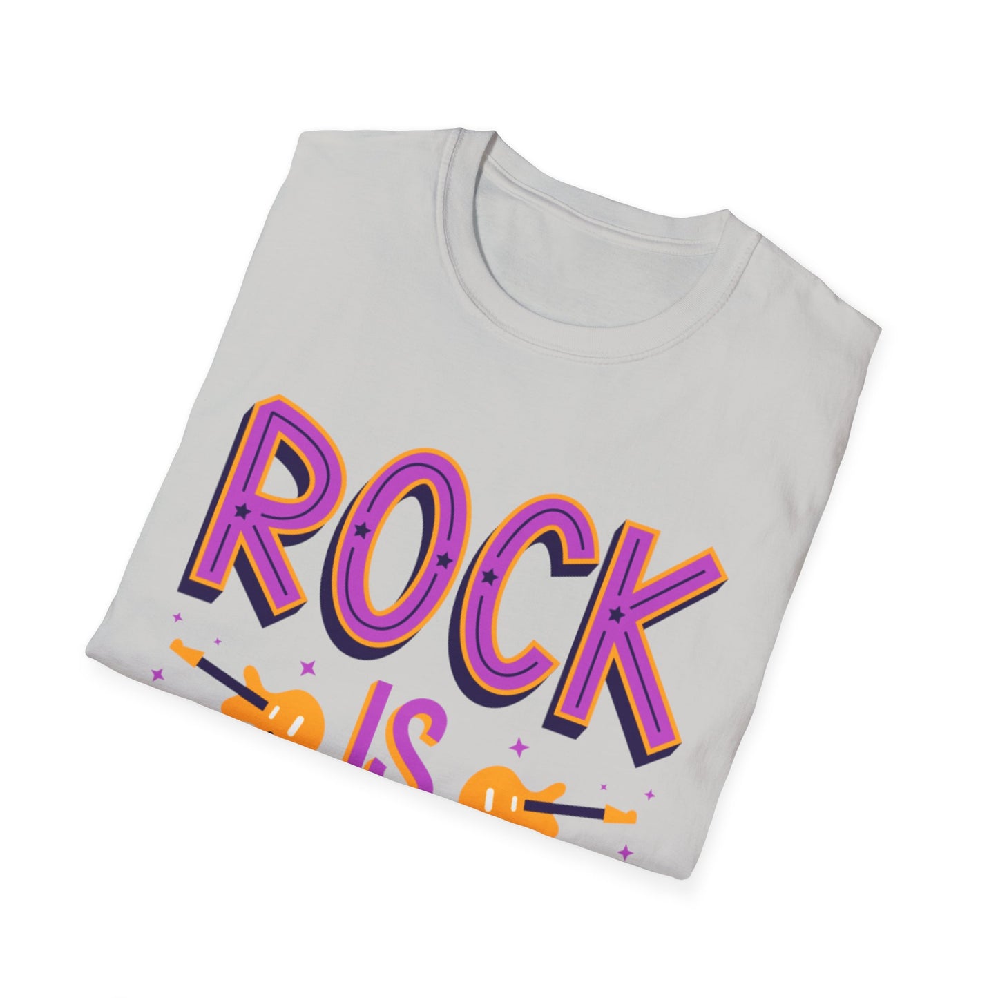 Rock is Ageless T-Shirt | Unisex Softstyle Tee for Music Lovers, Festival Wear, Gift for Musicians, Retro Apparel