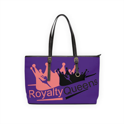 Royalty Queens PU Leather Shoulder Bag | Stylish Tote, Fashion Accessory, Gift for Her, Everyday Use, Trendy Handbag