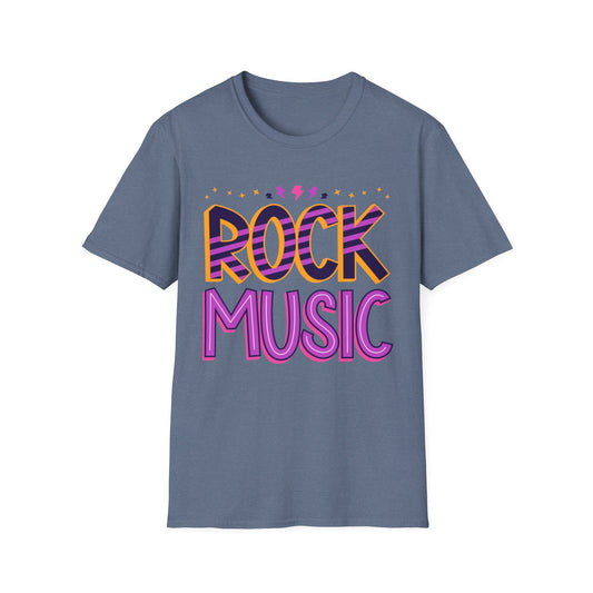 Rock Music Unisex Softstyle T-Shirt | Perfect for Concerts, Music Lovers, Gifts, Casual Wear, Festivals