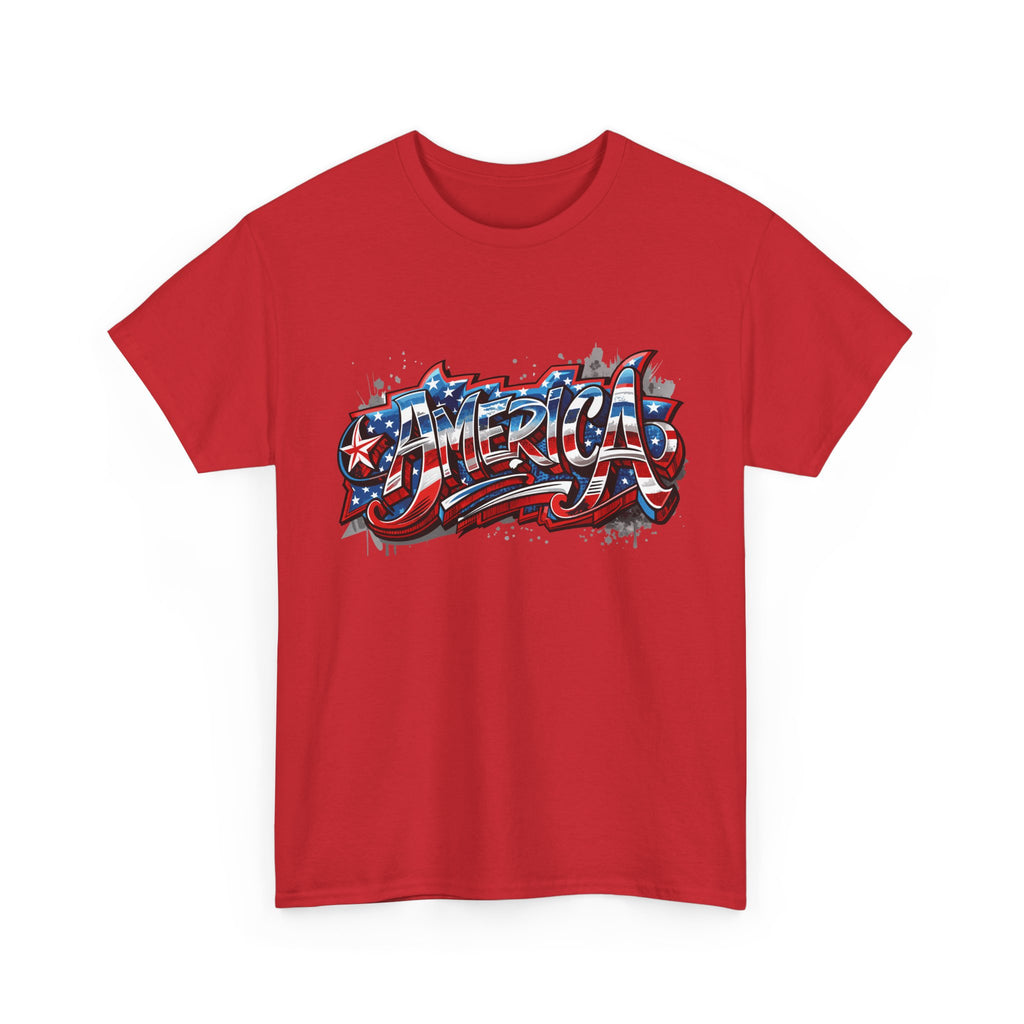America Graphic Unisex Tee | Casual Wear, Independence Day Gift, Birthday Gift, Summer Outfit, Patriotic Shirt, Unisex Clothing
