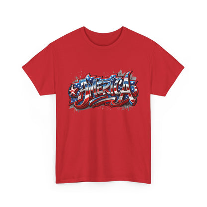 America Graphic Unisex Tee | Casual Wear, Independence Day Gift, Birthday Gift, Summer Outfit, Patriotic Shirt, Unisex Clothing