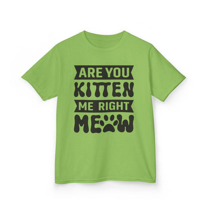 Cute Kids Tee - "Are You Kitten Me Right Meow" T-Shirt for Cat Lovers, Birthday Gift, Funny Pet Shirt, Kids' Humor Clothing, Animal [...]