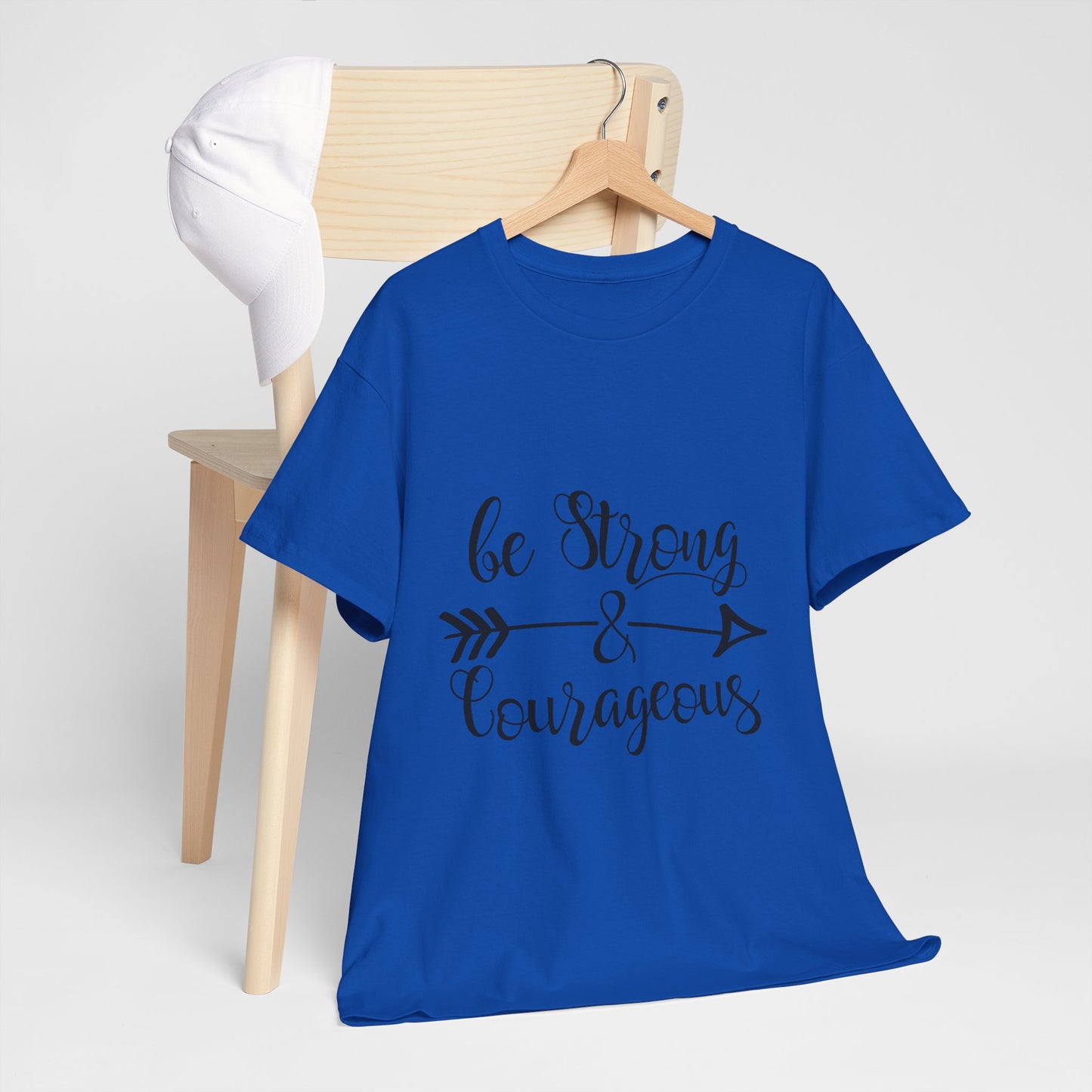 Be Strong & Courageous Unisex Heavy Cotton Tee